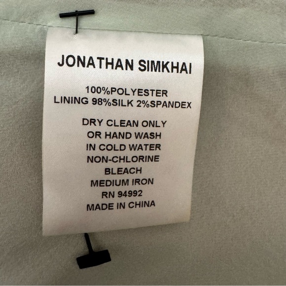 Jonathan Simkhai Cut Out Dress in Mint Green and Nude Size 6 NWOT - Picture 10 of 13